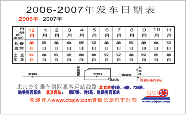 北京Q四惠站Q到长春名片正面